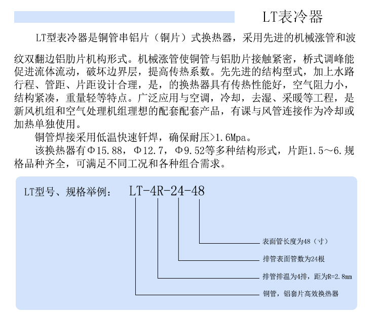 表冷器說明